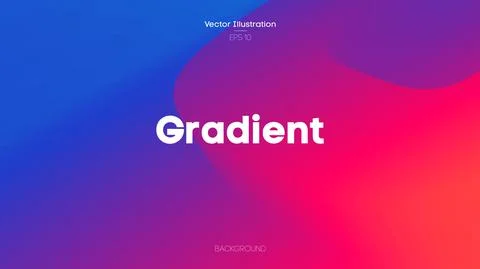 Gradient background color, vector illustration. Abstract background with fluid Illustrazione stock