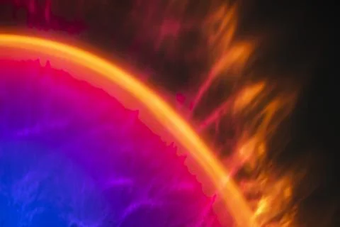 Gradient background with colorful light effect Stock Photos
