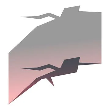 Gradient background with cracks spreading outward 스톡 일러스트