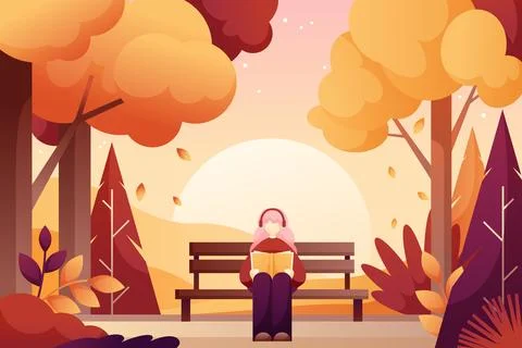 Gradient background for fall season celebration Stock Illustration