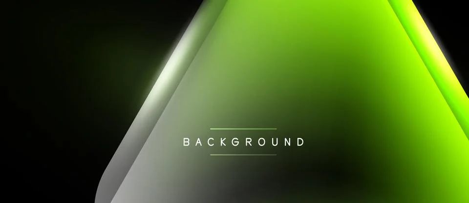 Gradient background features vibrant green hues, dark shadows. Modern design Stock Illustration