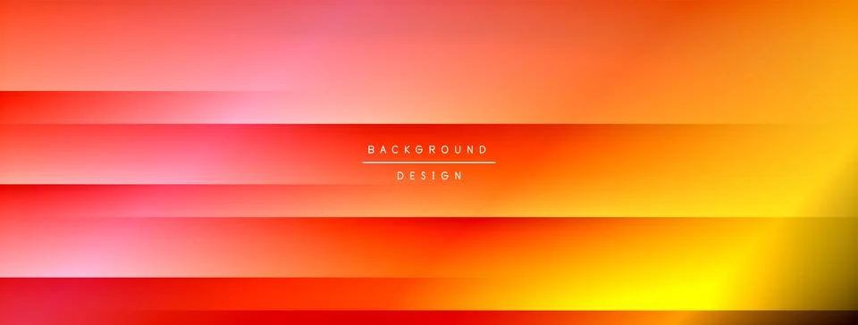 Gradient background features vibrant orange, red hues. Horizontal lines create Stock Illustration