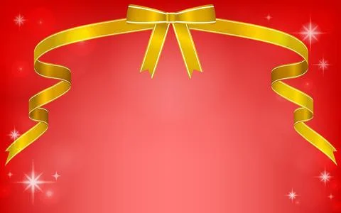 Gradient background frame with ribbon and glitter lights Illustrazione stock