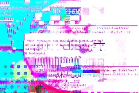 Gradient background with glitch effect, universal pattern Illustrazione stock