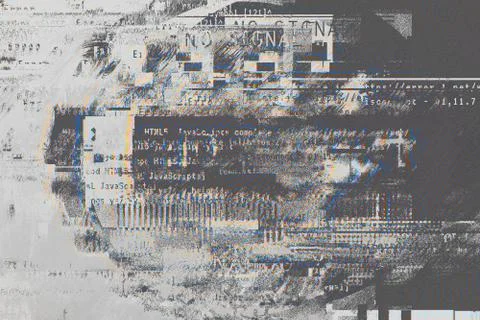 Gradient background with glitch effect, universal pattern Stock Illustration