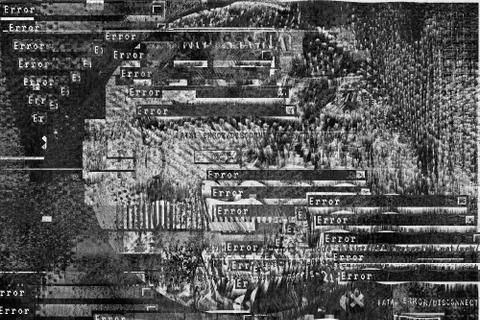 Gradient background with glitch effect, universal pattern Stock Illustration