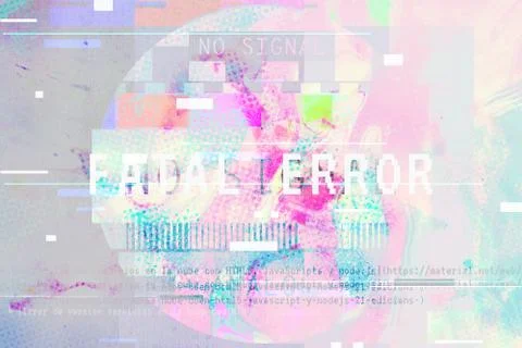 Gradient background with glitch effect, universal pattern Stock Photos