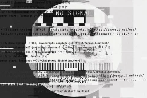 Gradient background with glitch effect, universal pattern 写真素材