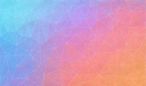 Gradient background with grunge texture. Flat vector triangle design Stock Illustration