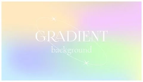 Gradient background.  Holographic colors. Mesh, vector Stock Illustration