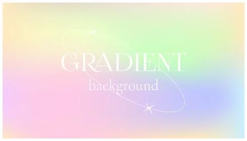 Gradient background.  Holographic colors. Mesh, vector Stock Illustration