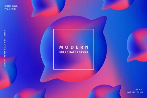 Gradient background modern with colorful style gradient color Stock Illustration