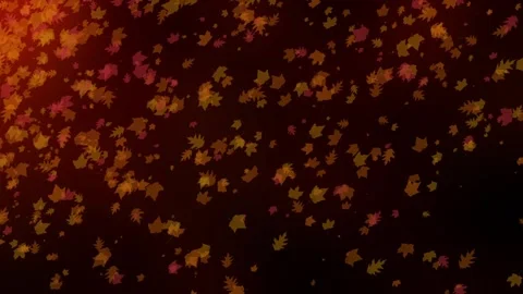 Gradient background with orange and red leaf shapes Stock Footage 328482458