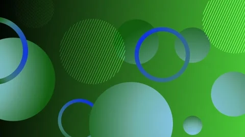 Gradient background with overlapping circles and rings some with diagonal s.. Stock Footage 337072814