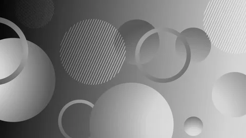 Gradient background with overlapping circles and rings some with diagonal s.. Stock Footage 337072824