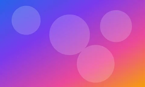 Gradient background with overlapping circular shapes in purple and orange hue Stock Photos