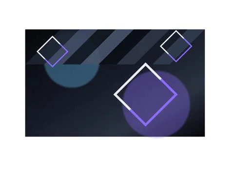 Gradient background with overlapping diamond shapes and circular forms abstra 库存插图