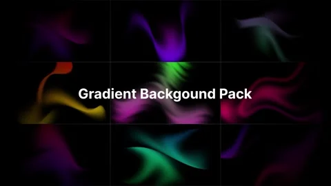 Gradient Background Pack | Modern Color Backdrops After Effects stock
