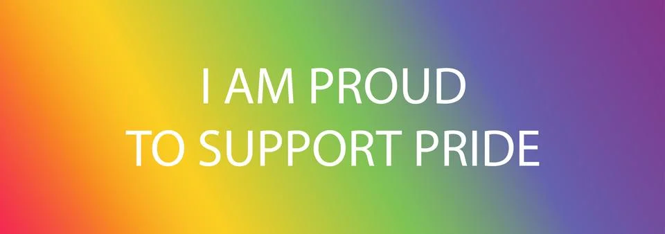 Gradient background with PRIDE MONTH Stock Illustration