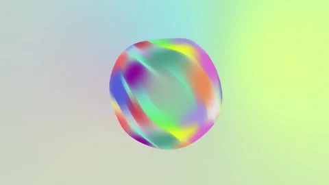 Gradient Background With Rainbow Balloon. Stock Footage 297174093