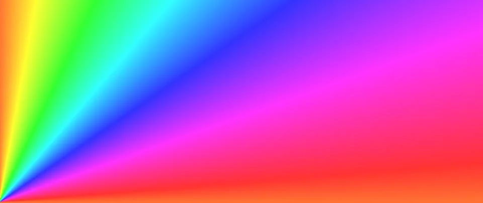 The gradient background of the rainbow outgoing from the corner. Stock Illustration