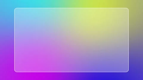 Gradient background with a rectangular overlay designed to resemble frosted glas 스톡 동영상 313291654
