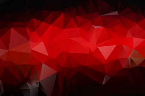 Gradient background of red and black triangles Stock Illustration