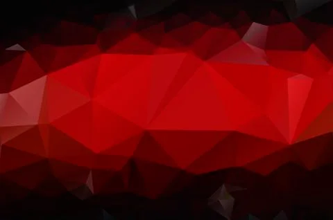 Gradient background of red and black triangles Stock Illustration