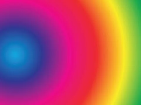 Gradient background, round color transition from blue to rainbow colors Иллюстрация