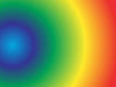 Gradient background, round color transition from blue to rainbow colors Stock Illustration