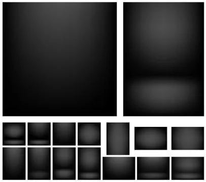 Gradient background set Illustrazione stock