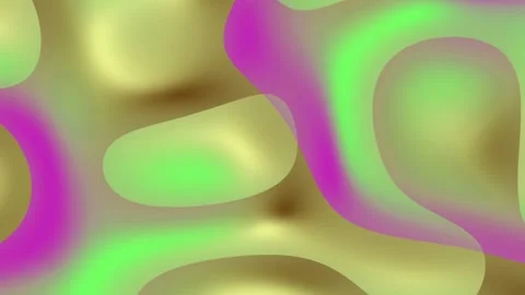 Gradient Background Smooth Yellow Liquid Pattern Stock Footage 183429557