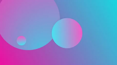 Gradient background with spheres in space. Video stock 211638789