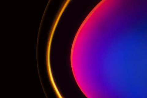 Gradient background with sunset projector lamp Ilustração Stock