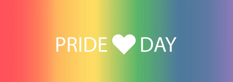 Gradient background with Support Pride Month. Stock Illustration