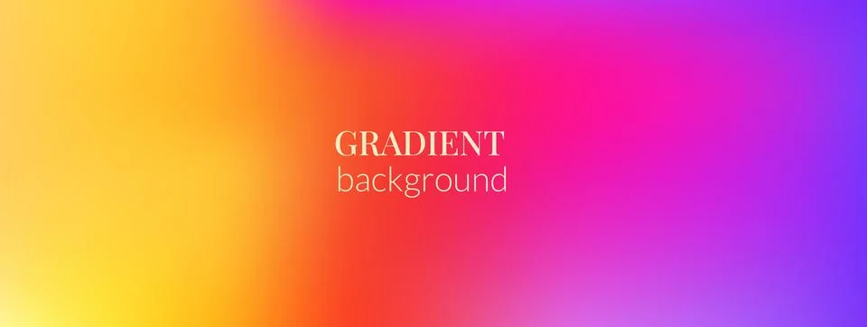 Gradient background with y2k aesthetic. Sunset ombre gradation. Summer blur Stock Illustration