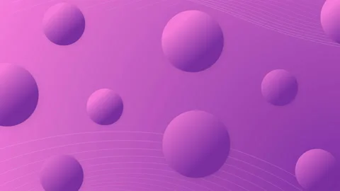 Gradient balls in 3D space. Trendy design background. Stock Footage 124726302