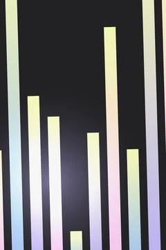 Gradient Bar Chart Illustration 스톡 사진