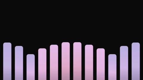 Gradient Bars Animation on Black Background. Stock Footage 329426259