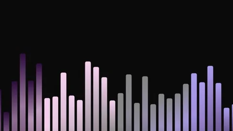 Gradient Bars on Black Background. 스톡 동영상 330277942