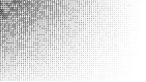 Gradient Binary Code Digits Background Stock Illustration