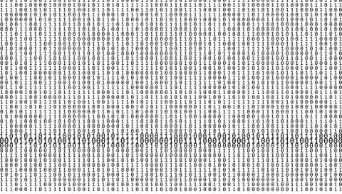Gradient Binary Code Digits Background Illustrazione stock