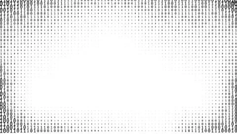 Gradient Binary Code Digits Background Stock Illustration