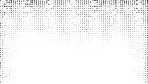Gradient Binary Code Digits Background Stock Illustration