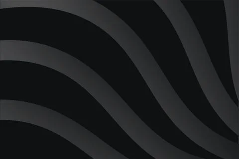 Gradient black background with wavy lines Stock Illustration