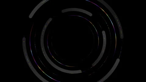 Gradient black backgrounds with colourful frames Stock Footage 242030785