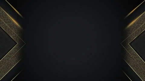 Gradient black backgrounds with golden frames Stock Footage 241745653