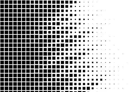 Gradient of Black Squares Abstract Pattern Stockillustratie