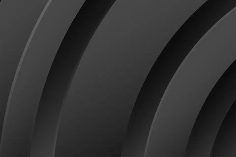 Gradient black vector background with wavy lines Stock Illustration