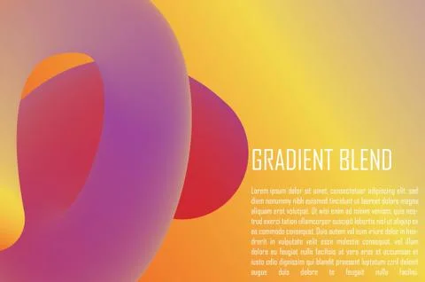 Gradient Blend. Gradient Background. Awesome Colorful Background. Stock Illustration